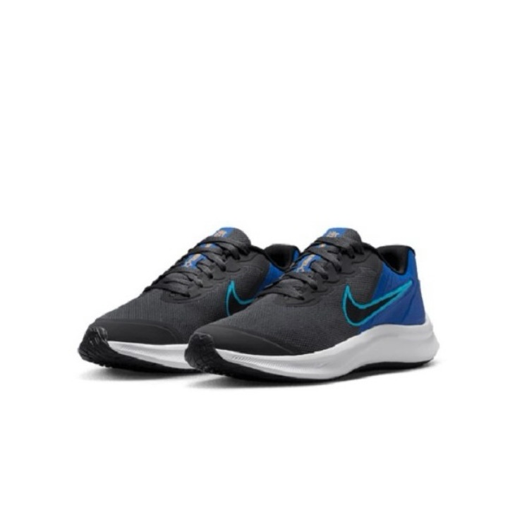 Brand New Nike Star Runner Big Kids Black And Blue Sneakers Da2776012